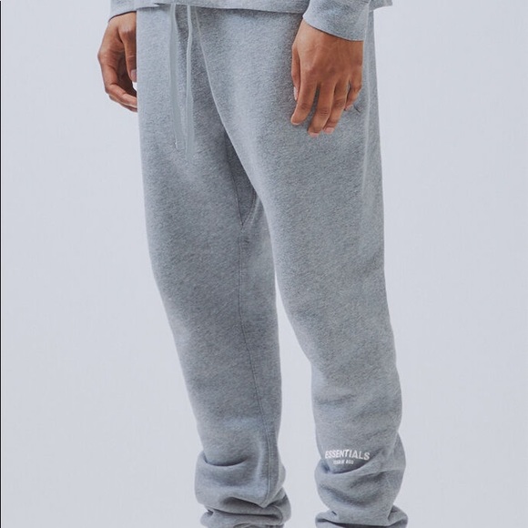 essentials grey sweatpants